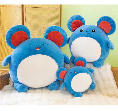 35/45/55CM Big Size Pokemon Marill Plushies Cartoon Anime Plush Pillow Soft Doll Kawaii Stuffed Plushie Ornament Children's Gift