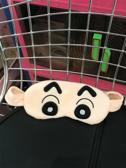 Crayon Shin Chan Eye Mask Plush Sleeping Eye Patch Cute Buriburizaemon Shiro Shading Sleep Eyepatch Girl Kids Eyeshade