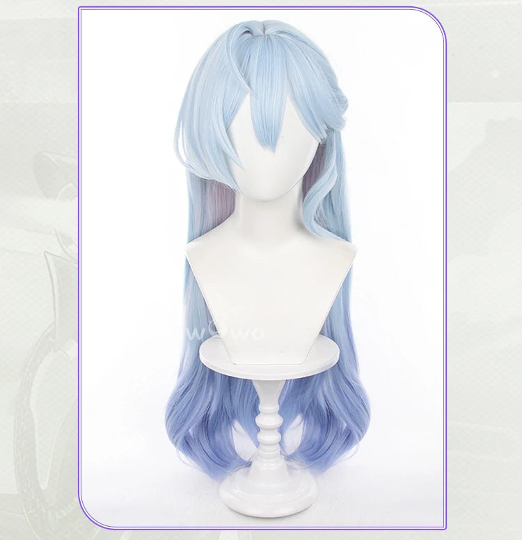 UWOWO Honkai Star Rail Robin Singer Penacony Cosplay Wig Long Hair Light Blue 80CM Hair