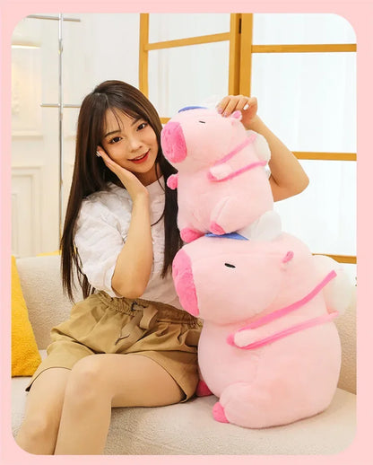 55cm Big Size Capybara Cartoon Anime Plush Stuffed Doll Room Plushies Pillow Kawaii Peluche Ornaments Children's Holiday Gifts