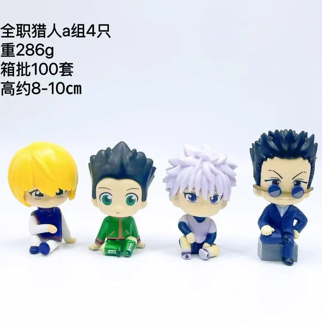 8Pcs Anime Hunter x Hunter GON FREECSS Anime Figure Killua Zoldyck Action Figure Kurapika Figurine Model Toys Japanese Dolls