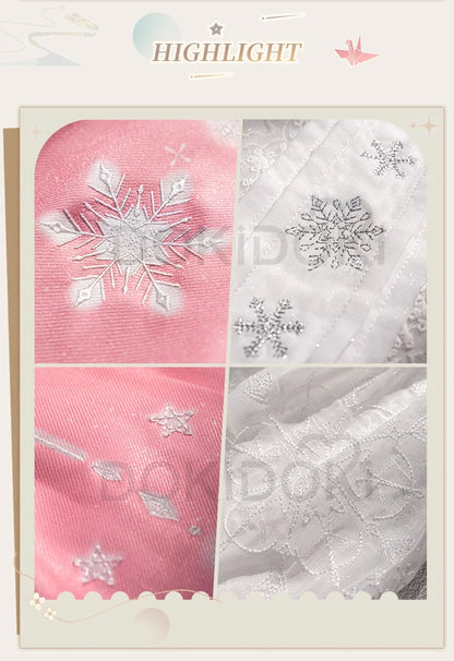 IN STOCK Nikki Cosplay Costume Game Infinity Nikki DokiDoki-SR Women Cute Pink Dress Nikki Snow Dress Cosplay Lolita Halloween