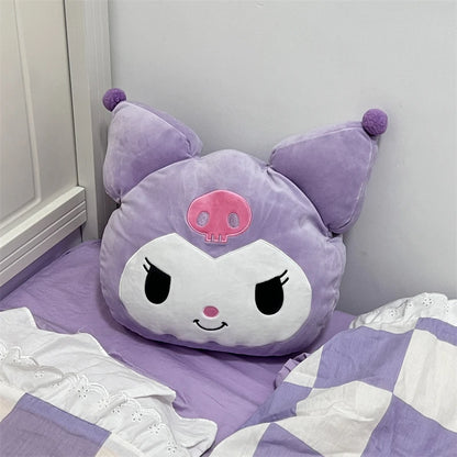 Sanrio Very Soft Kuromi Back Cushion Throw Pillow Sofa Bed Room Decor Comfortable Japanese Style Pillow Gifts Girl
