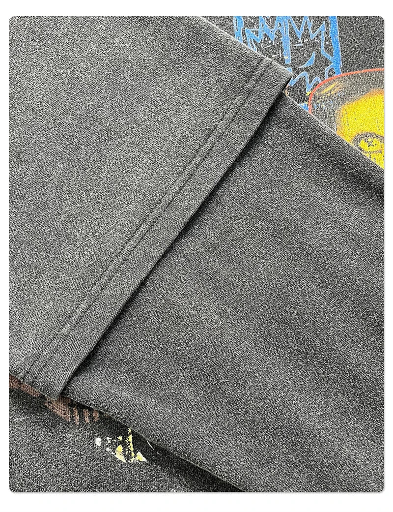 ZODF Retro 2025 Autumn Men 345gsm Washed Full Sleeve T-Shirts Unisex Heavy Weight Punk Style Printing Cotton T Shirt HY0012