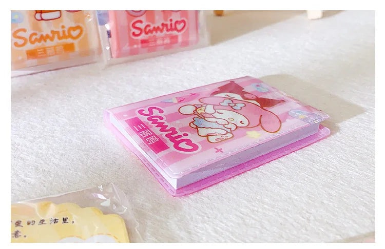 36pcs Sanrio Hello Kitty Kuromi Melody Mini Notebook Diy Kawaii Pocket Book Student Words Notebook Memo Student Stationery Gifts