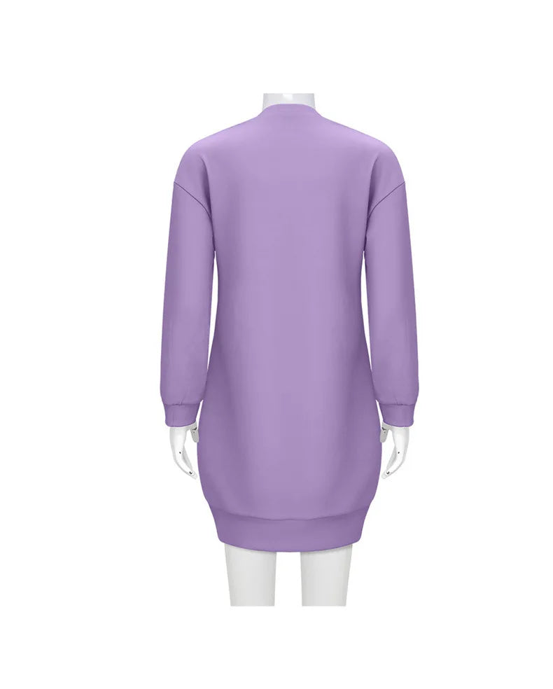 None Mira Light Purple Bear Pajamas Unisex Polyester Set
