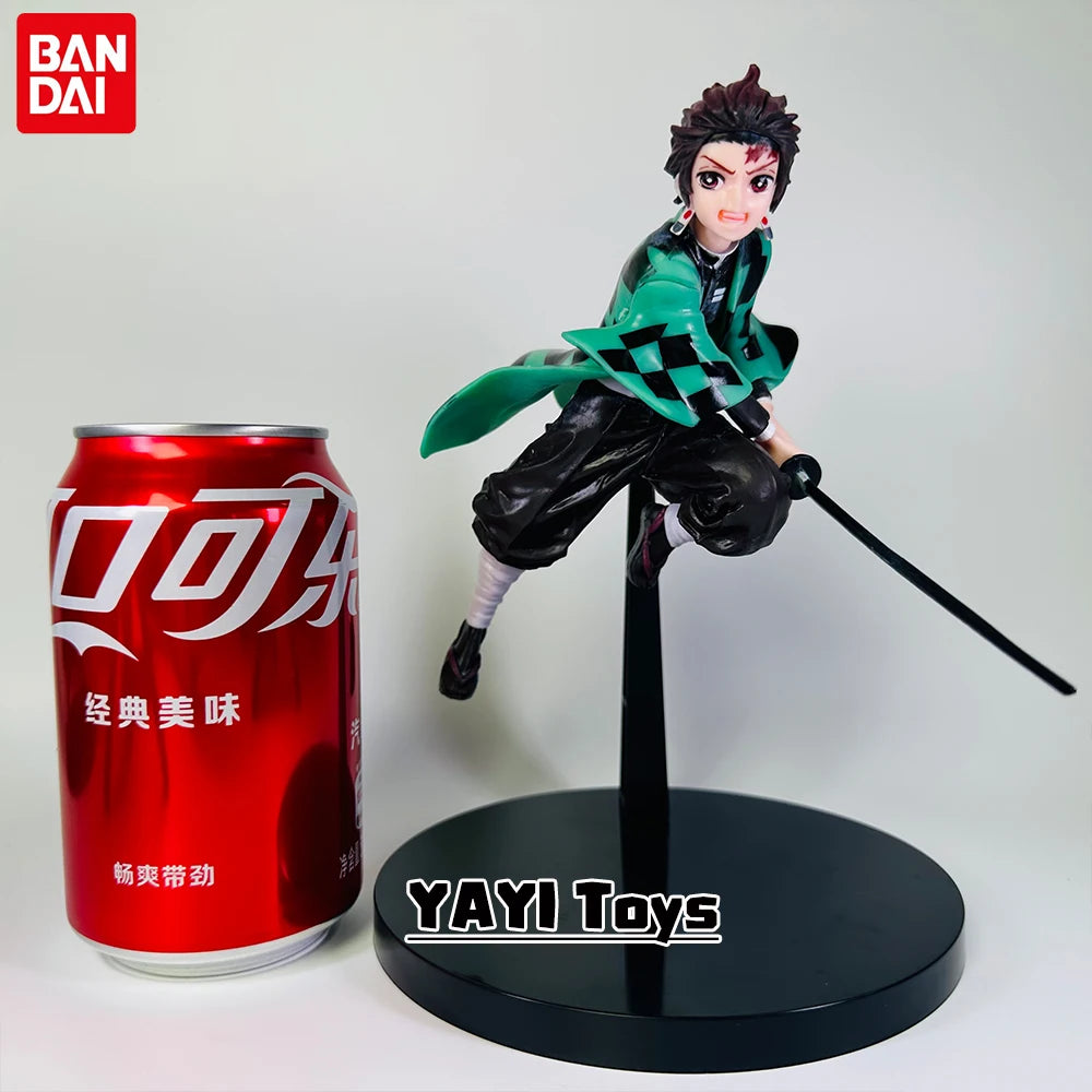 Hot Anime Demon Slayer Figure Tanjirou Agatsuma Zenitsu Kyoujurou PVC Action Model Toy Gift for Kids Collection