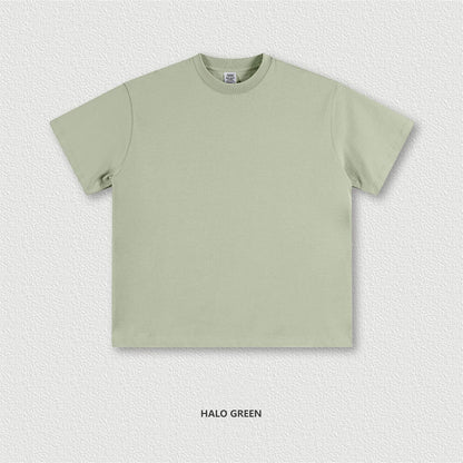 ZODF 2024 Heavy-Weight 345gsm Basic Solid T-Shirts For Men Unisex Women Summer Loose 100% Cotton T Shirt Brand Clothes HY0771