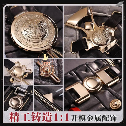 Wuthering Waves Zani Cosplay Costume Wig Uniform Metal Props Montelli Family Averardo Bank Ragunna Rinascita Halloween for Women