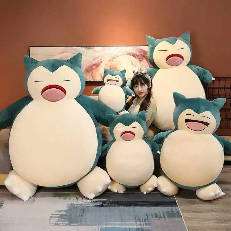 Aoger Giant Snorlax Plush Toys Kawaii Soft Snorlax Leather Shell Plushie NO Filling Pillow Birthday Gifts For Children Pokemon