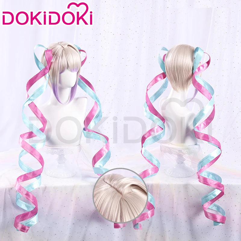 IN STOCK KAngel / Ame-chan Cospaly Wig Game NEEDY GIRL OVERDOSE Cosplay DokiDoki Halloween NEEDY GIRL OVERDOSE Cute Wig Free Cap