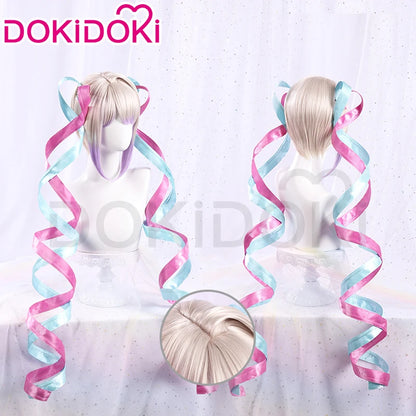 IN STOCK KAngel / Ame-chan Cospaly Wig Game NEEDY GIRL OVERDOSE Cosplay DokiDoki Halloween NEEDY GIRL OVERDOSE Cute Wig Free Cap