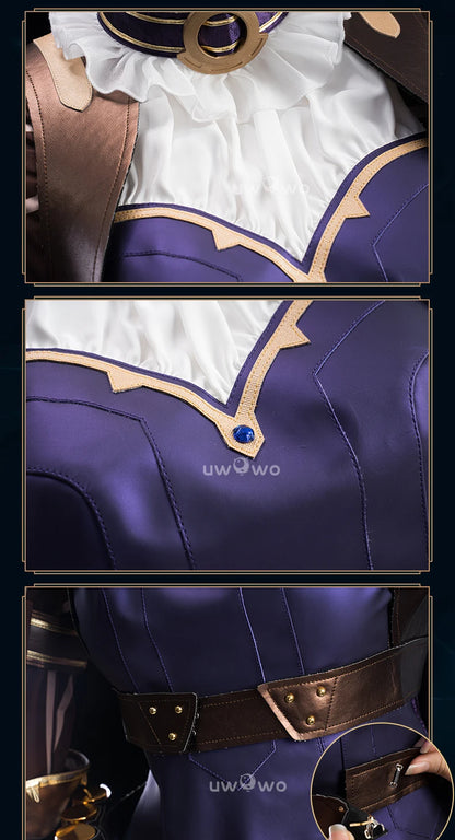 LAST BATCH UWOWO Caitlyn  Cosplay Game LOL: Caitlyn Sheriff of Piltover Cosplay Costume With Hat Halloween Costume