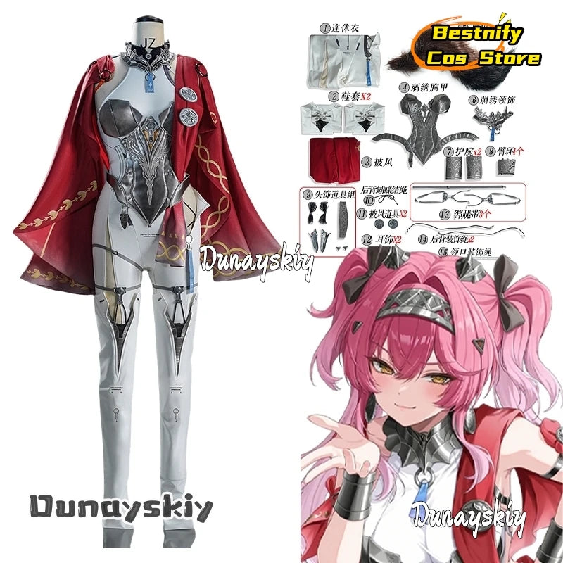 Wuthering Waves Lupa Cosplay Costume S-2XL Polyester - C1 / Shoe 41 / China Mainland