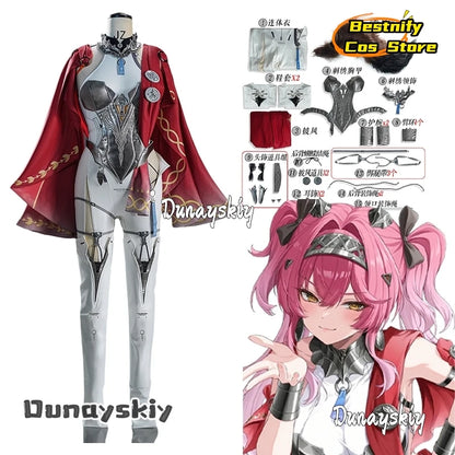 Wuthering Waves Lupa Cosplay Costume S-2XL Polyester - C1 / Shoe 41 / China Mainland