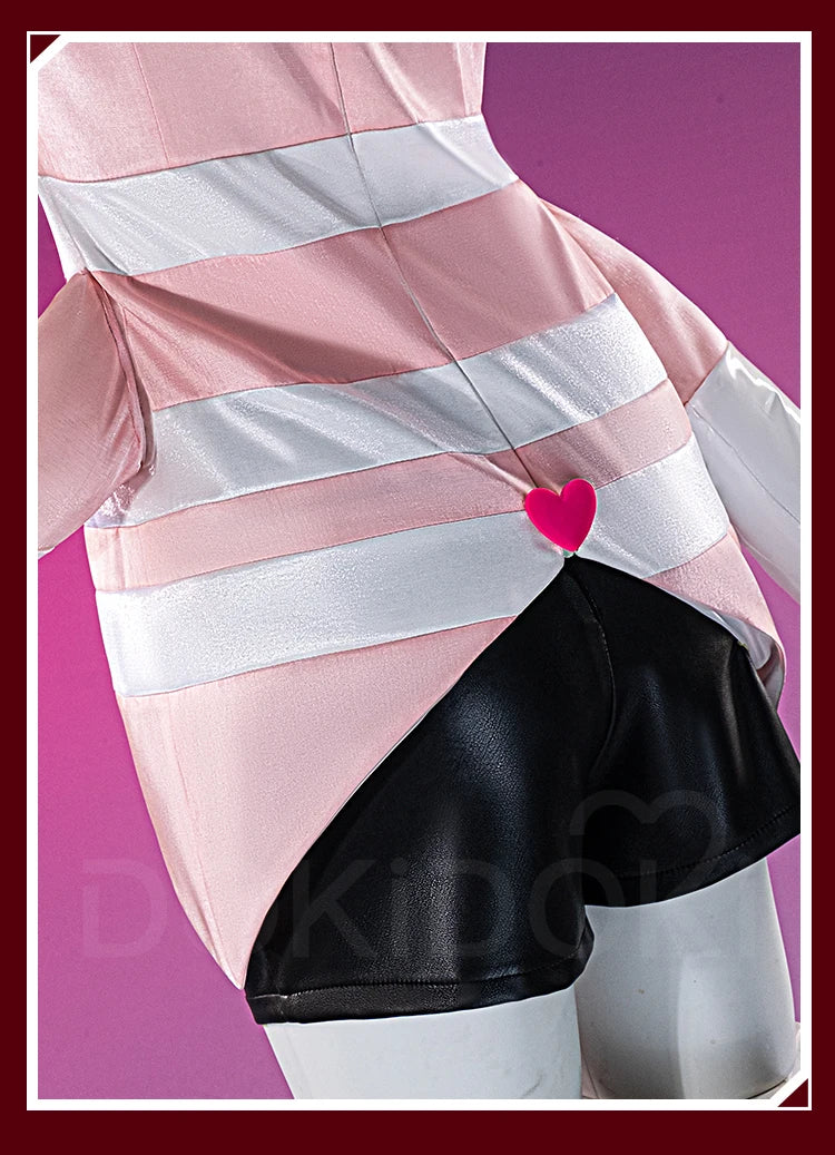 IN STOCK Angel Cosplay Costume Anime Cosplay【S-3XL】DokiDoki-SR Women Pink Uniform Angel Demon Cosplay Wig Plus Size Halloween