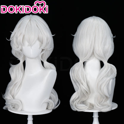 Charlotte Wiltshire Wig Game Hello Charlotte DokiDoki Women 70cm White Long Wig Charlotte Cosplay Free Cap
