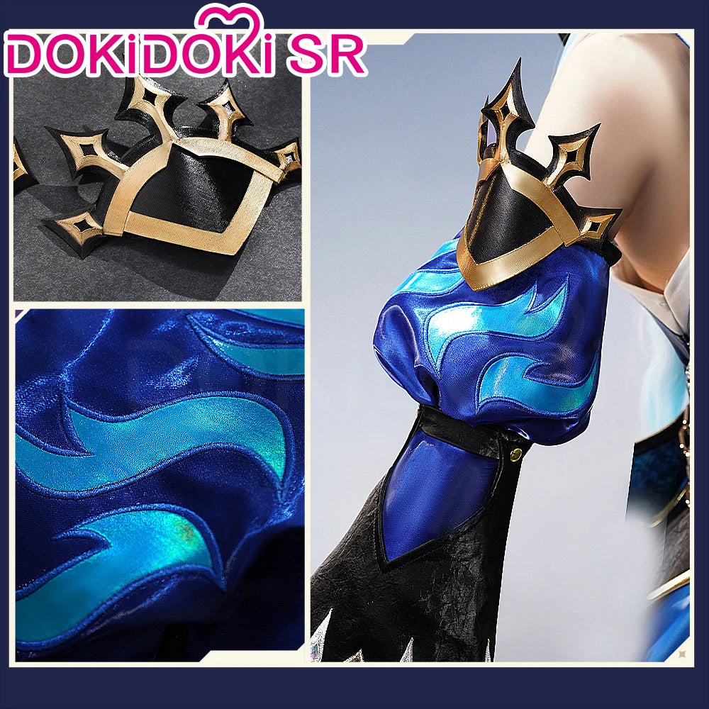 Cerydra Cosplay Costume Game Honkai: Star Rail【S-2XL】DokiDoki-SR HSR Women Halloween Dress Cosplay Cerydra Wings Wig Plus Size