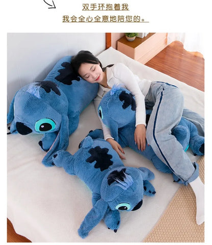 100cm Big Size Disney Stitch Cartoon Anime Plush Stuffed Doll Room Plushies Pillow Cute Ornaments Children's Holiday Gifts