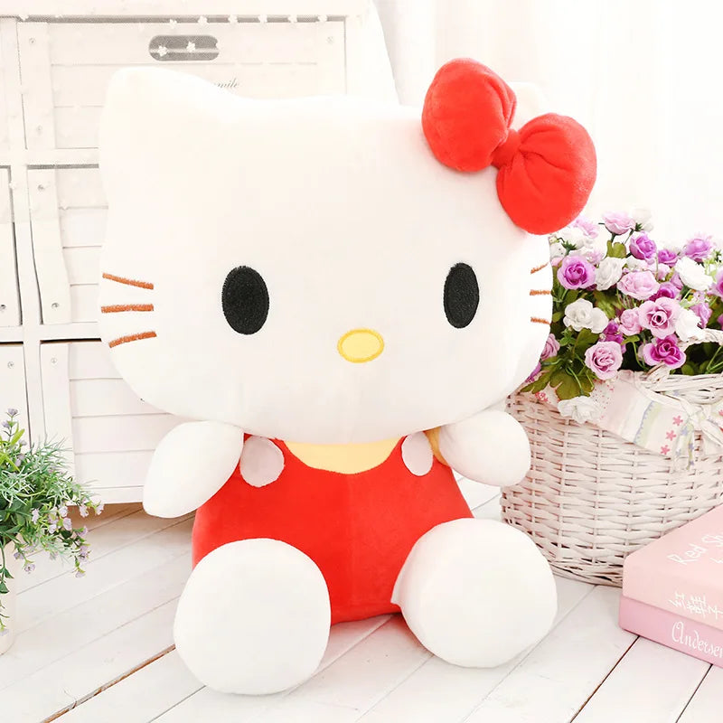 Big Size Sanrio Plush Hello Kitty Plush Hello Kitty Plushies Kawaii Hello Kitty Stuffed Dolls Animal Toy Ragdoll Home Xmas Gift