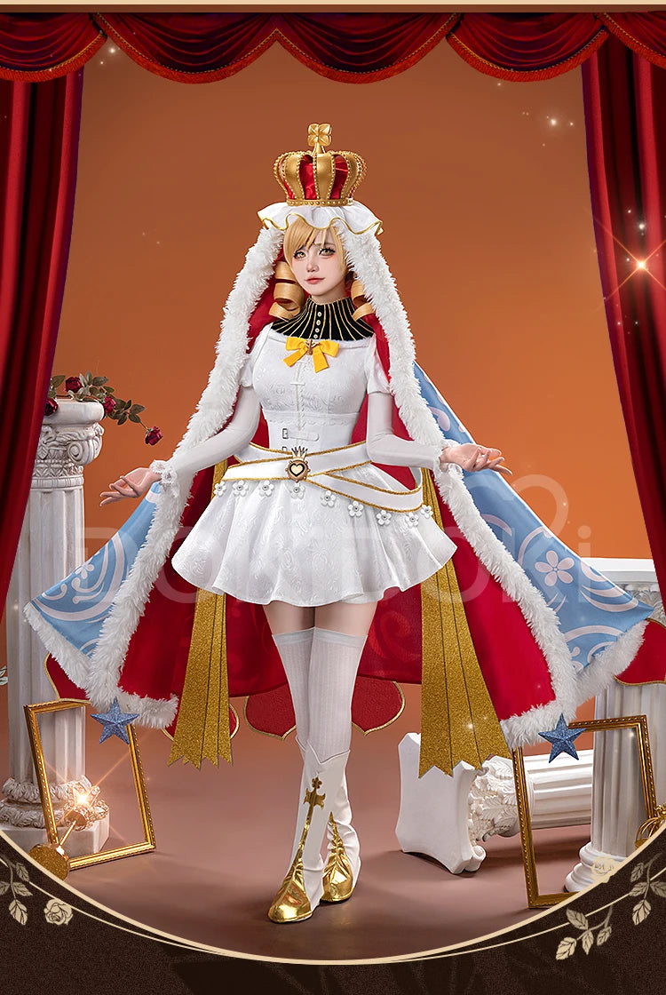 Tomoee Mamii Cosplay Costume Anime Cosplay DokiDoki-R Women Cute Dress Costume Tomoee Mamii Cosplay Crown