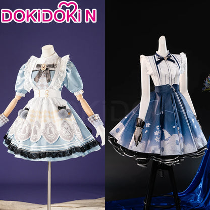IN STOCK Nikki Cosplay Costume Game Infinity Nikki【S-3XL】DokiDoki-R Women Cute Lolita Dress Floral Memory Plus Size