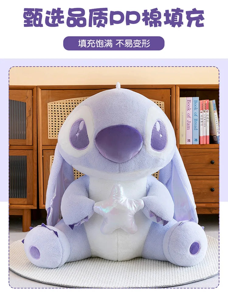 80CM Large Big Size Disney Stitch Cartoon Anime Plush Stuffed Doll Room Decoration Children Pillow Cute Peluche Ornaments Gifts