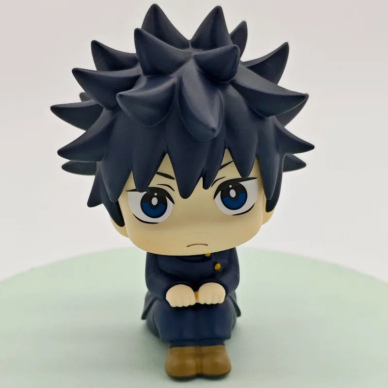 Popular Big Head Cute Anime Jujutsu Posture Figurine Naruto Shippuden Action Figures PVC Q Version Collection Model Toys Gifts