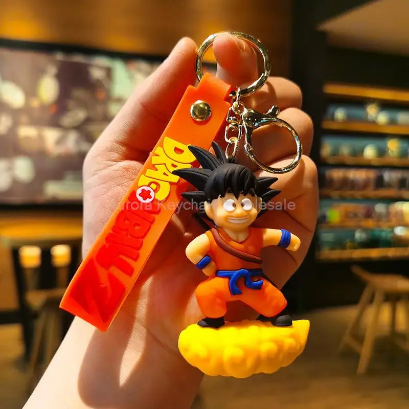 New Anime Dragon Ball Key Chain Z Super Saiyan Son Goku Bulma Broly Piccolo Majin Buu Series Bag Pendant Keyring Kids Toys Gifts
