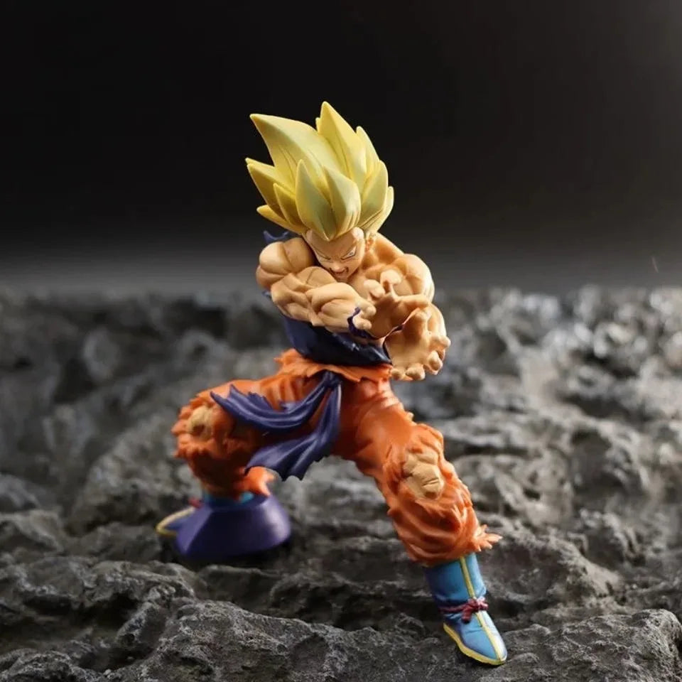 Dragon Ball Z Son Goku Anime Figure Battle Damage Shockwave Manga Statue Pvc Action Figurine Collectible Model Doll Toys Gift
