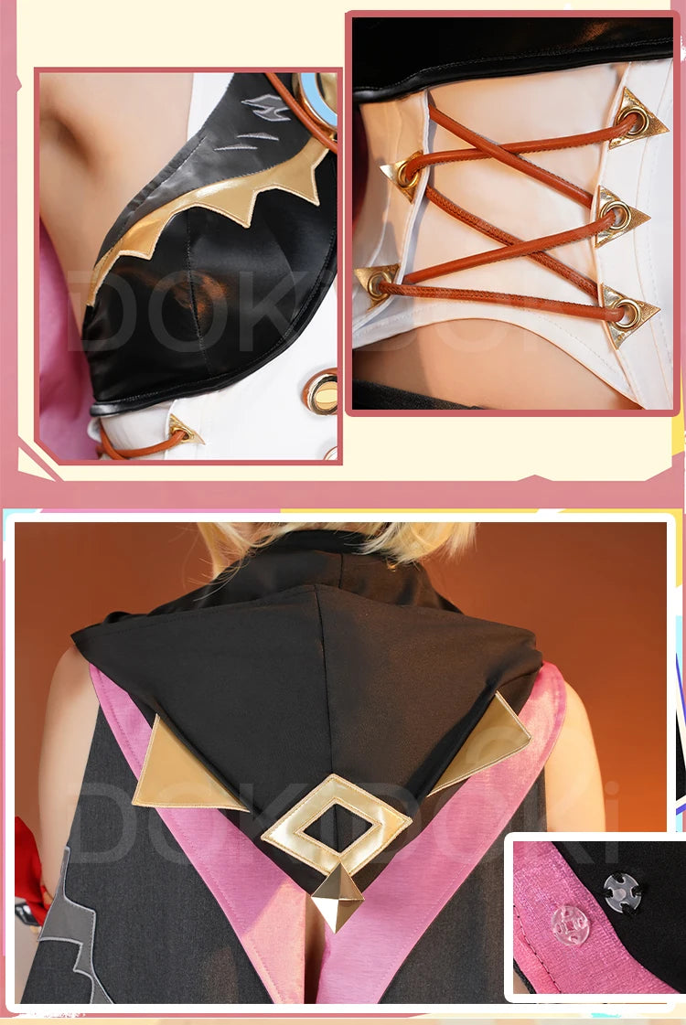 Jahoda Cosplay Costume Genshin Impact Song of the Welkin Moon DokiDoki-R Nod-Krai Jahoda Women Cute Costume Halloween