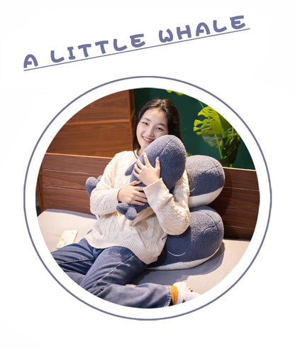 1pc 25CM Cartoon Super Soft Plush Toys Sea Animal Big Blue Whale Soft Toy Stuffed Animal Fish Lovely Children's birthday gifts