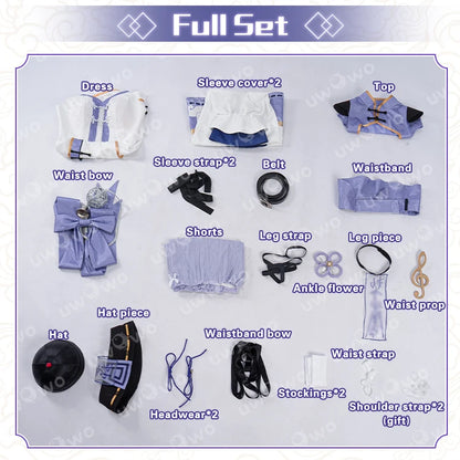 PRE SALE UWOWO Robin Cosplay Game Honkai Star Rail Fanart Robin Jiangshi Chinese Zombie Cosplay Costume Halloween Costume