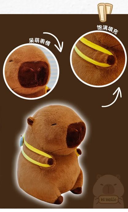 50cm Capybara Plush Simulation Capibara Anime Fluffty Toy Cute Doll Stuffed Animals Soft Doll Plush  Children's Birthday Gifts