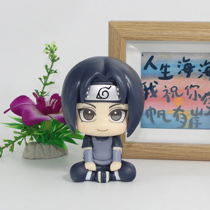 10cm Naruto Anime Figure Naruto Shippuuden Uchiha Itachi Action Figure Q Version Kakashi Figurine PVC Collection Model Doll Toys