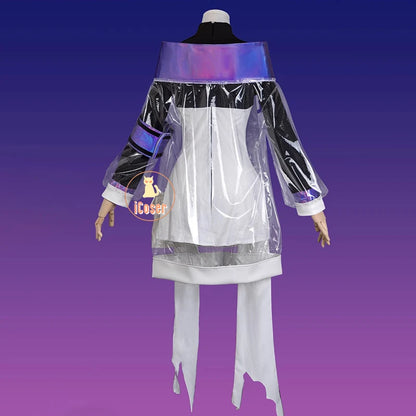 Arknights Eblana Dublinn Cosplay Costume Necrass Uniform Jacket Headwear Earrings Halloween Party for Women Girls Props iCoser