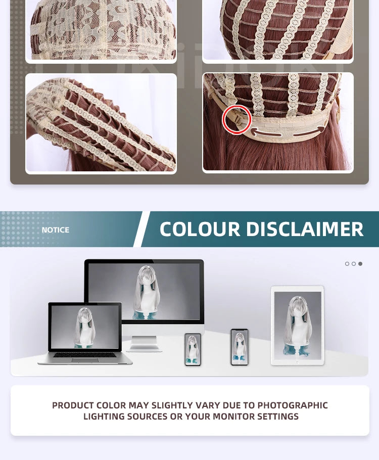 Firefly Wig Cosplay Game Honkai: Star Rail DokiDoki Women Silvery Blue Long Hair Firefly Cosplay Headdress Free Cap