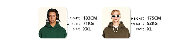 ZODF Retro Autumn Winter Washed Cotton 380gsm Loose Fit Unisex Hooded Pullover Hoodie HY0884