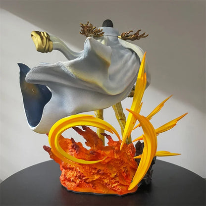 New One Piece Kizaru Borsalino Anime Figure Three Major Generals Of The Navy Borsalino Pvc Luminous Statue Collection Model Gift