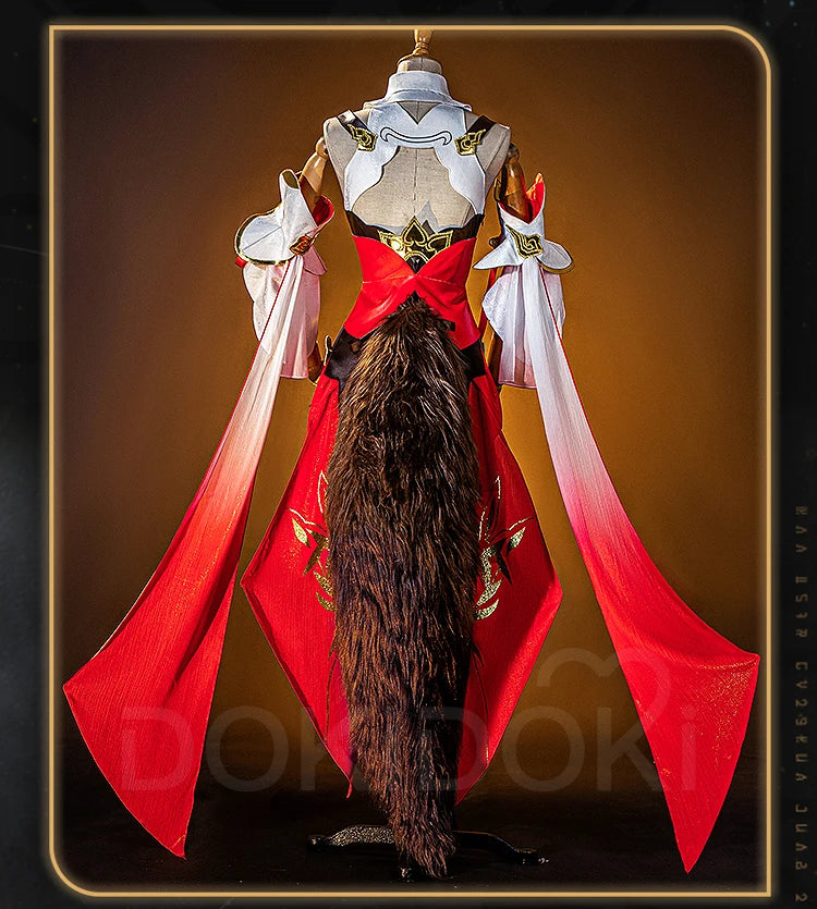 IN STOCK Tingyun Cosplay Game Honkai: Star Rail Cosplay【XS-2XL】DokiDoki-R Women Costume TingYun Shoes Wig Tail Cosplay Plus Size