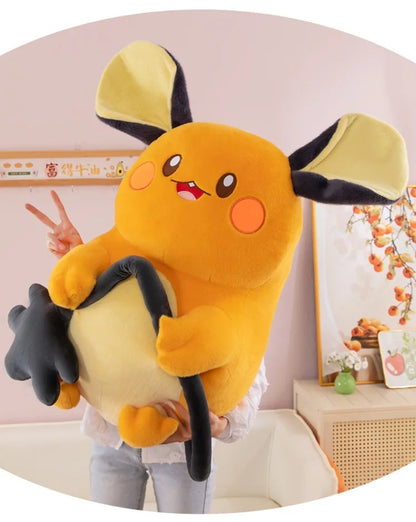 70CM Big Size Pokemon Plushies Dedenne Cartoon Anime Peluche Kawaii Ornament Comfortable Soft Doll Children Toy Cushion Gift