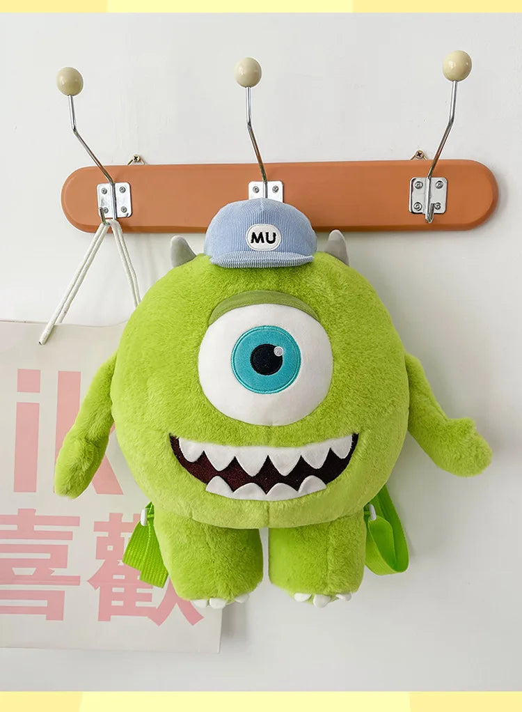40/60CM Big Size Mike Wazowski Disney Anime Plush Stuffed Doll Kawaii Room Decoration Plushies Pillow Ornaments Holiday Gifts