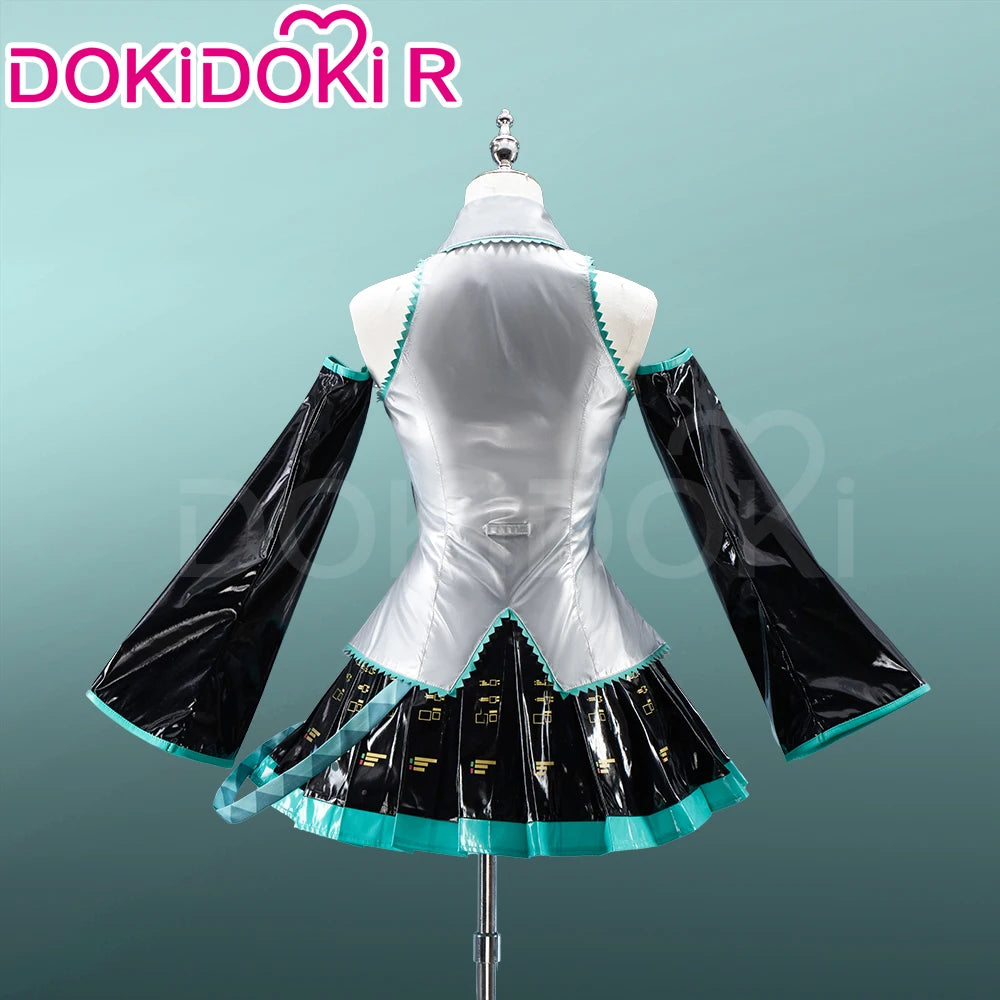 IN STOCK Mikuu Cosplay Costume DokiDoki-R Mikku Cosplay Women Cute Short Dress Costume Mikuu Cosplay Christmas