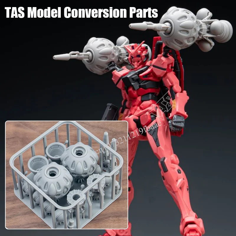 TAS Model Red GQuuuuuuX Conversion Parts Bits-2 Pieces PMC-BD-69-1 for HG 1/144 gMS-α 3D Print Highly Accurate Resin Parts DIY