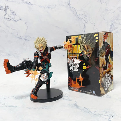 18cm Boku no Hero Academia Anime Figure Bakugo Katsuki Action Figure Midoriya Izuku/Todoroki Shoto Figurine PVC Collection Toys