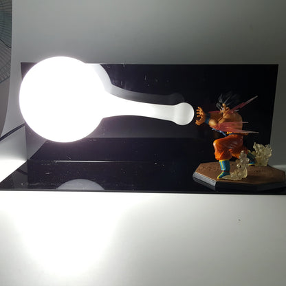 Anime Dragon Ball Z Son Goku Kamehameha Action Figure Magnetic Creative DIY LED Bulb Lamp PVC Model Collection Figurine