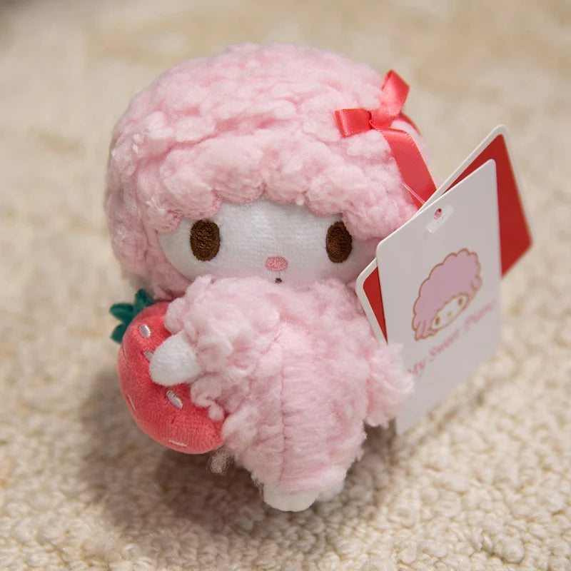 Sanrio Piano Plush Doll Bag Pendant Cute Sheep Toy Genuine Cartoon Anime Coin Purse Keyrchain Kids Birthday Xmas Gifts