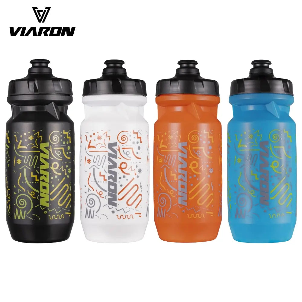 Viaron 550ml Leak-Proof Bicycle Water Bottle for Road Cycling Sports Fitness Running and Riding with Bike Cage