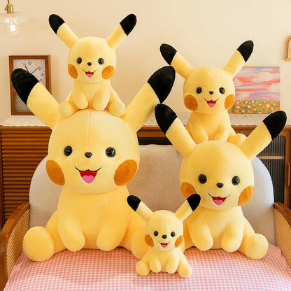 35-70CM Big Size Sitting Pikachu Plush Pokemon Cartoon Anime Peluche Kawaii Ornament Stuffed Animal Children's Toys Gifts