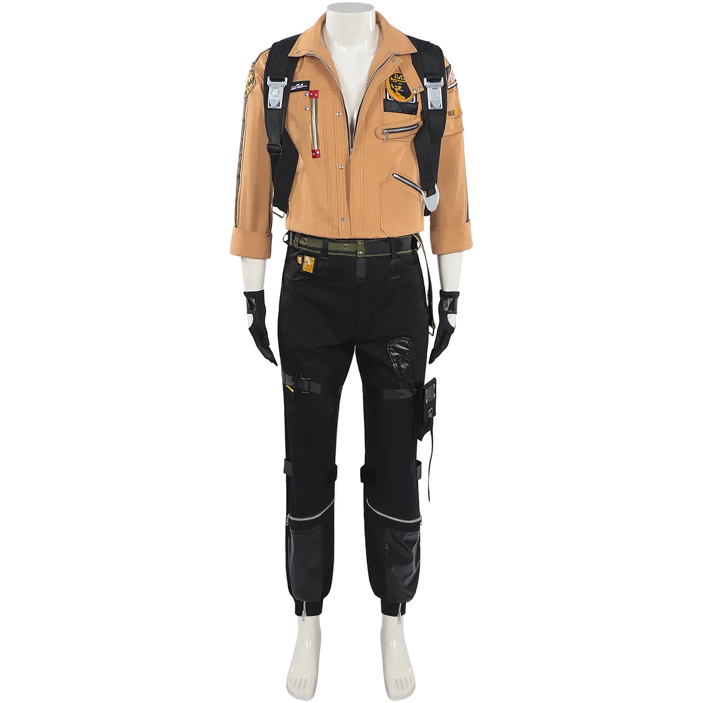 Love and Deepspace Caleb Cosplay Costume Wig Brown Flying Jacket Supersonic Uniforms Halloween Party for Women Men Outfit Props